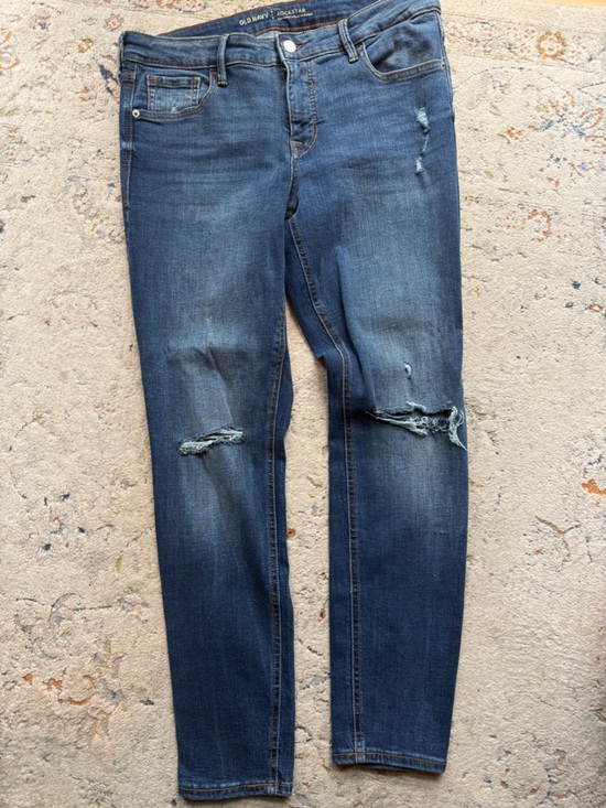 Old Navy Denim - Old Navy Rockstar Mid-Rise Skinny Jeans Distressed | Size 12